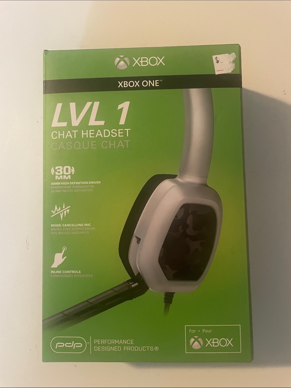 Xbox One LVL 1 Chat Headset - White